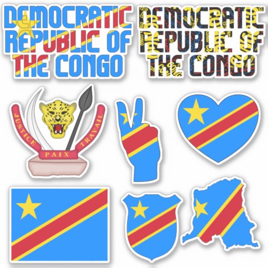Sticker La République démocratique Extraordinaire du Congo (Devant)