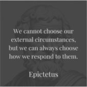 Sticker La sagesse d'Epictetus : l'autonomisation par la r (Devant)