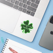 Sticker La Saint-Patrick d'Irlandais (Ordinateur portable avec iPhone)