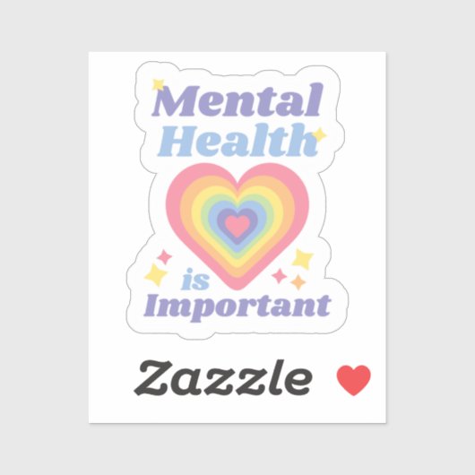 Sticker La santé mentale est importante (Feuille)