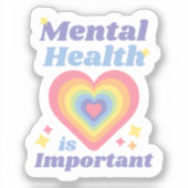 Sticker La santé mentale est importante (Recto)