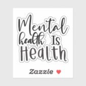 Sticker La santé mentale est la santé (Feuille)