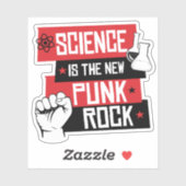 STICKER LA SCIENCE EST LE NOUVEAU ROCHER DE PUNK (Feuille)