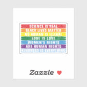 Sticker la science est réelle - la matière noire (Feuille)