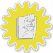 Sticker La sculpture antique moderne. (Devant)