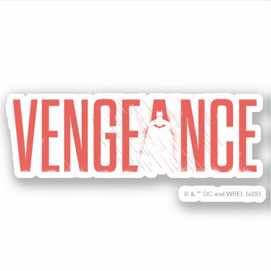 Sticker La silhouette Batman Vengeance (Devant)
