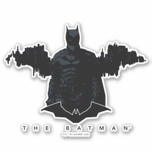 Sticker La silhouette de Batman Gotham (Devant)
