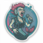 Sticker la sirène de vinyle (Devant)