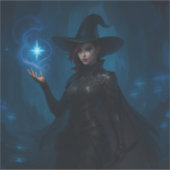 Sticker La sorcière de VEKAR’NOCT (Devant)