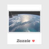 Sticker La Station Spce Internationale Au-Dessus De L'Atla (Feuille)