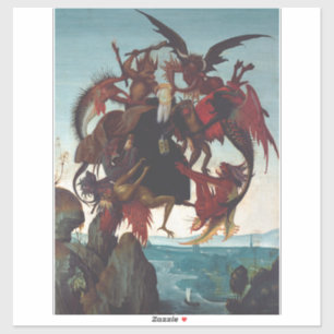 Sticker La tentation de Saint Antoine par Michel-Ange