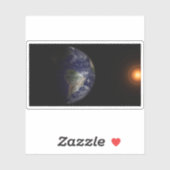 Sticker La Terre À Son Équinoxe. (Feuille)