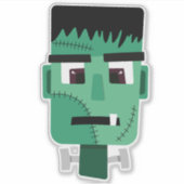 Sticker La tête du monstre Frankenstein (Devant)