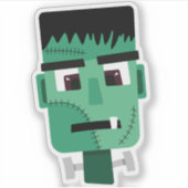 Sticker La tête du monstre Frankenstein (Devant)