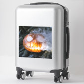 Sticker La tête Jack-o-Lantern d'un cavalier sans tête (Sur valise)