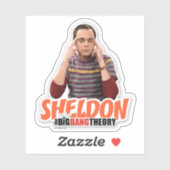 Sticker La théorie du Big Bang | Sheldon (Feuille)