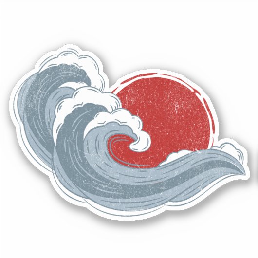 Sticker La vague de Kanagawa (Devant)