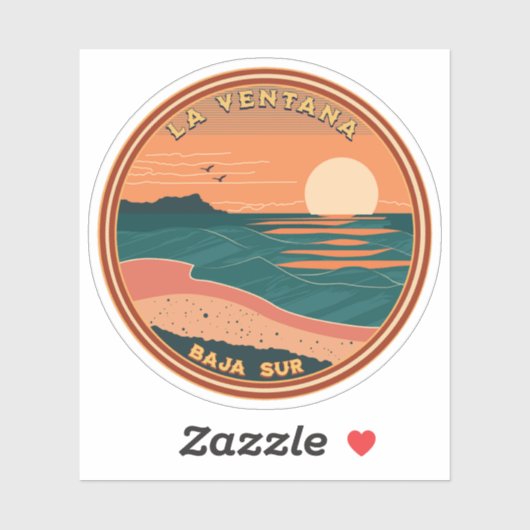 Sticker La Ventana Baja California Mexico RV Travel (Feuille)