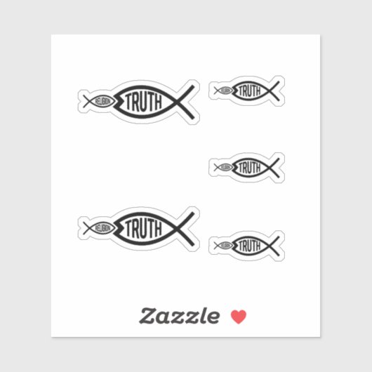 Sticker La vérité est plus grande que la religion (Feuille)