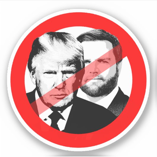 Sticker La victoire anti-Trump (Devant)