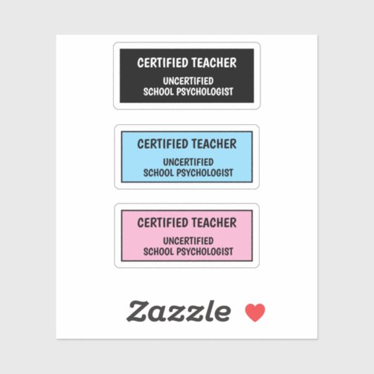 Sticker La vie drôle d'un professeur (Feuille)