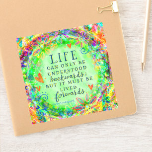 Sticker La vie est confuse Boho Plutôt vert Inspirivée