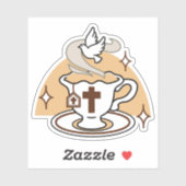 Sticker La vie est douce avec Jésus - Christian Faith Tea  (Feuille)