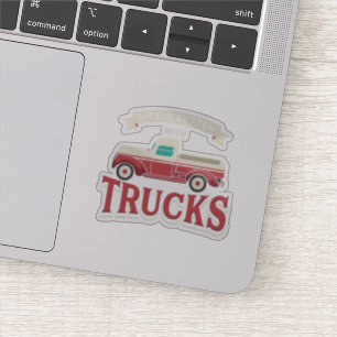 Sticker La vie est meilleure avec Trucker Gag
