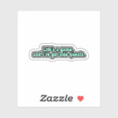 Sticker La vie est un jeu et j'ai des séquestres. ADHD (Feuille)