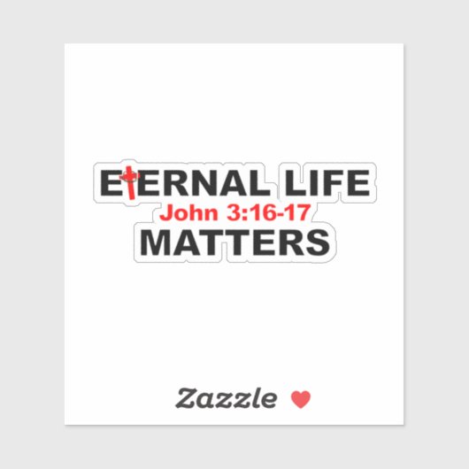 Sticker La vie éternelle compte (Feuille)