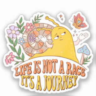 Sticker La vie n'est pas une course, c'est un voyage