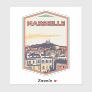 Sticker La ville de Marseille France est ma fière ville na