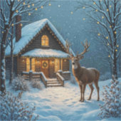 Sticker La visite de Noël enneigée de Big Buck (Devant)
