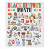 Sticker L'ABC de l'histoire des Noirs (Devant)