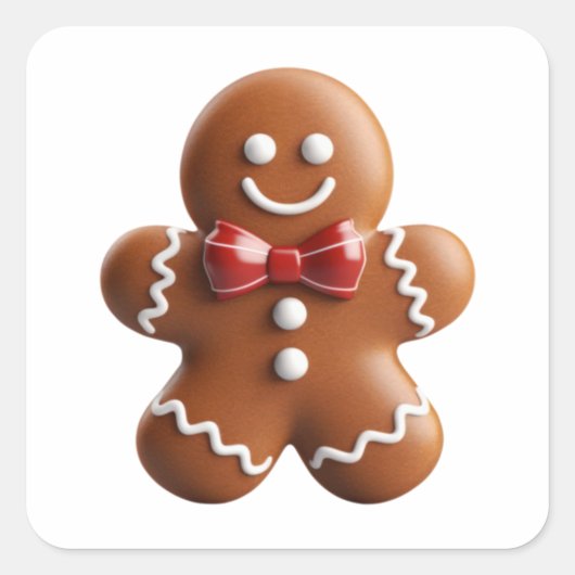 Sticker, Label - Gingerbread Man (Voorkant)
