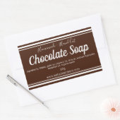 Sticker Label Handgemaakte Chocoladezeep (Envelop)