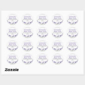 Sticker label voor handgemaakte lavendel badzout (Vel)