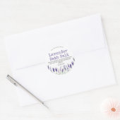 Sticker label voor handgemaakte lavendel badzout (Envelop)