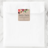 sticker label voor homemade bath Salt (Tas)