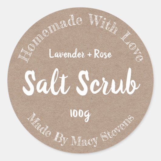 sticker label voor homemade-zout (Voorkant)