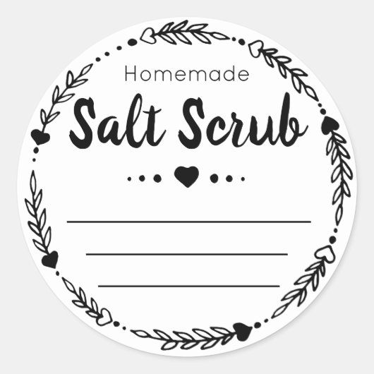 sticker label voor homemade-zout (Voorkant)
