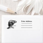 Sticker labels Canada Beaver (Insitu)