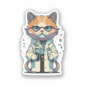 Sticker Laboratoire de chat ciblé (Recto)
