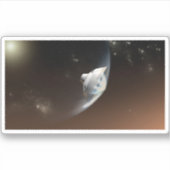 Sticker Laboratoire des sciences de Mars - Capsule Aérocoq (Devant)