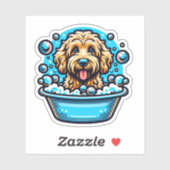 Sticker Labradoodle Vinyl Dog (Feuille)