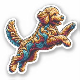 Sticker Labradoodle Vinyl Dog