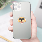 Sticker Labrador avec lunettes de soleil (Téléphone)