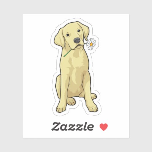 Sticker Labrador Daisy (Feuille)