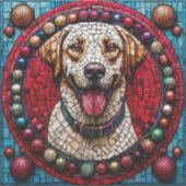 Sticker Labrador de Noël chien (Devant)