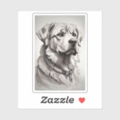 Sticker Labrador Dog (Feuille)